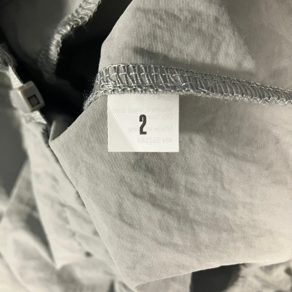 Yeezy Bully Mens‎ Grey Hooded Lightweight Zip Jacket Size 2 Kanye Ye Windbreaker